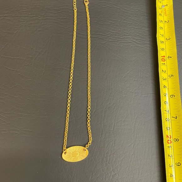 Cynthia Garrett Gold Tone Chain Link Dream Charm Pendant Necklace 19" NWOT - Picture 5 of 5